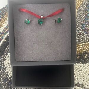 Green Gemstone Earrings